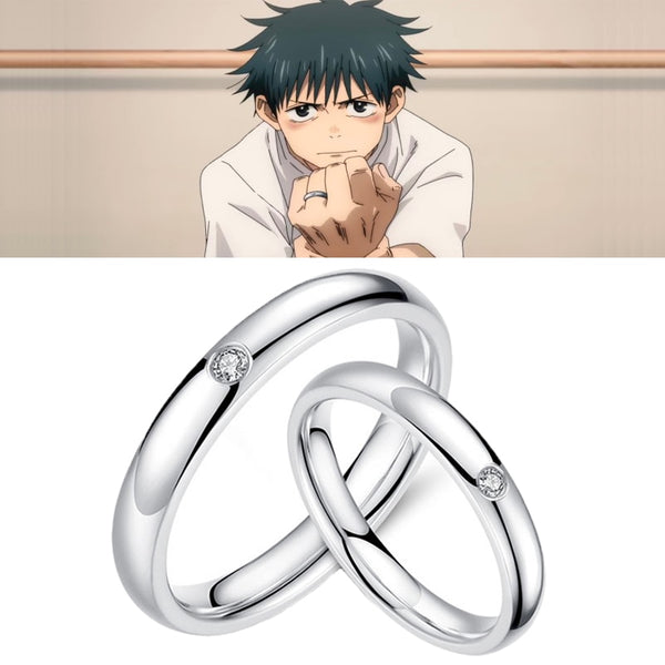 Anime Jujutsu Kaisen Yuta Okkotsu Ringe Cosplay Requisiten Männer Frauen Paar Liebhaber Ring Schmuck Zubehör Geschenke