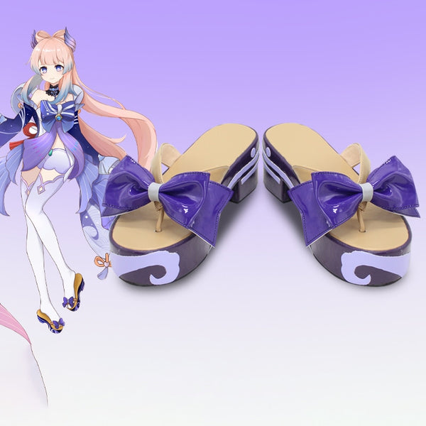 New Game Anime Genshing and Impacts Sangonomiyaya Kokomimi Cosplay Shoes Boots Costume Halloween Party Outfit For Women Accessories