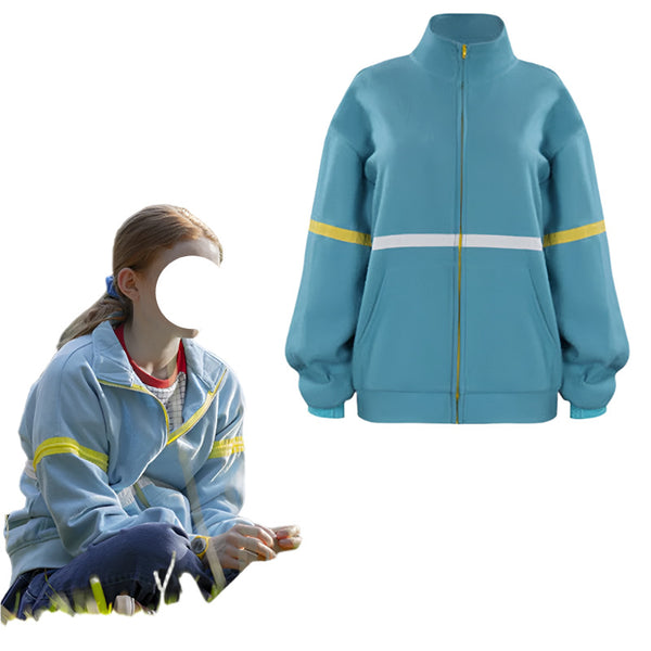 Stranger cos Things Season 4 Max Mayfieldld Cosplay Blue Coat Costume Uniform Sweatshirt Jacket Carnival Party Costumes