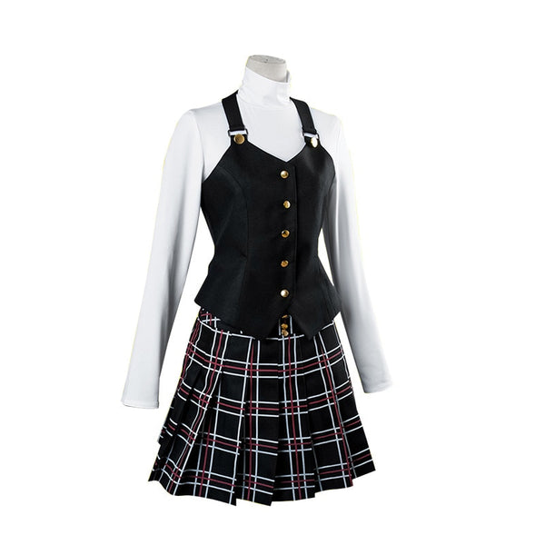 Anime P5/persona 5 Cosplay Costume Set Queen Makoto Niijima Cosplay Set Top+vest+skirt Halloween Harujuku Clothing