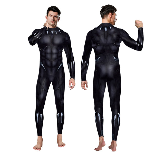 Halloween Party Costume Digital Printing Bodysuit Stretch Zentai Catsuit Cosplay Costume Muscle Bodysuit Jumpsuits
