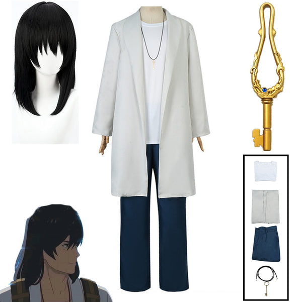 Anime Suzumeme Cos No Tojimariri Munakatata Sotata Cosplay Costume Coat Pants Key Uniform Halloween Carnival Party clothes