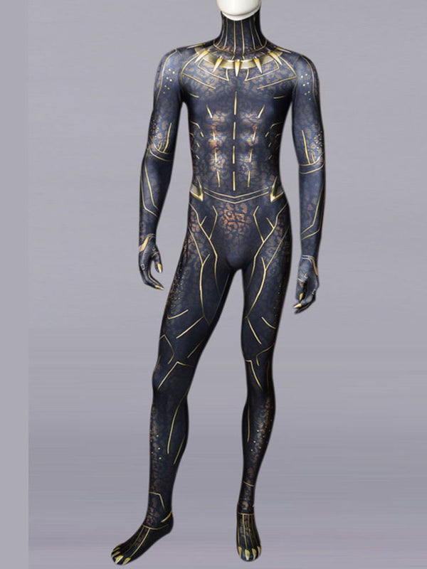 Halloween Black Cos Pantherer Cosplay Costume Kids Superhero Adults Zentai Suit Bodysuit Men Party Jumpsuit