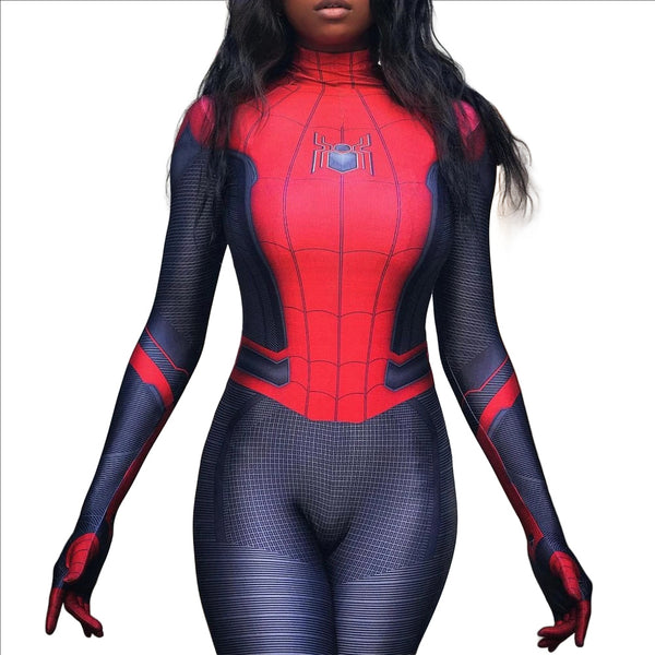 Spiderman Far From Home Cosplay Woman Sexy Zentai Suit Jumpsuit Spandex Zentai Bodysuit Superhero Costume Party Costumes