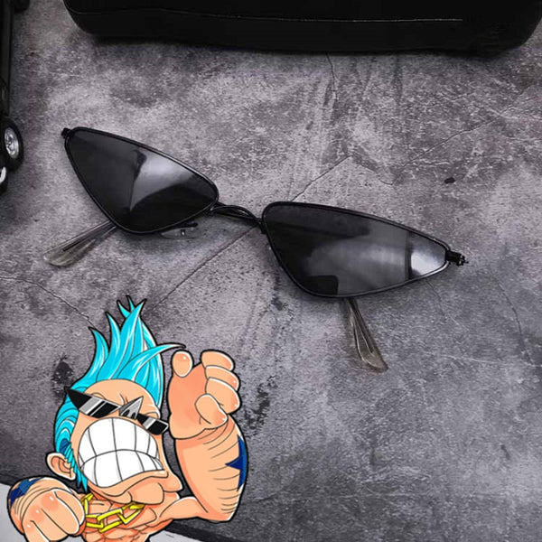 Anime One C Piece FRANKYky Glasses Cosplay Eyewear Gradient Black Sunglasses Party Decor Prop Gift