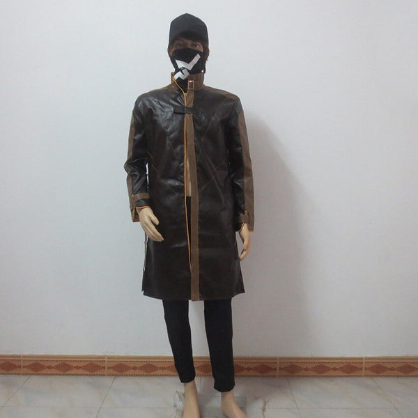 Watch my Dogs Aidenen Pearcece Wind Coat Windbreakerer Cos Christmas Party Halloween Uniform Outfit Cosplay Costume Customize Any Size