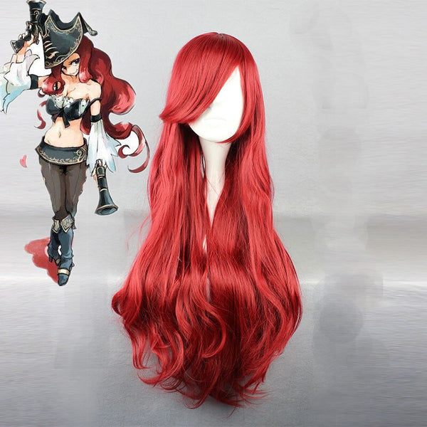 LOLS Cosplay Wigs Miss Fortunenes Cosplay Wigs Heat Resistant Synthetic Anime Cosplay Wig Halloween Carnival Party Cosplay Women Wig
