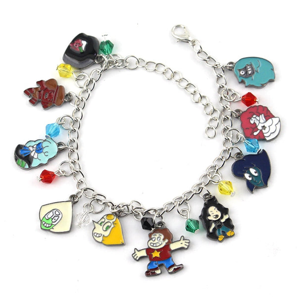 Steven Universe Bracelet Characters Themed Multi Charm Metal Personality Anime Jewelry Prop