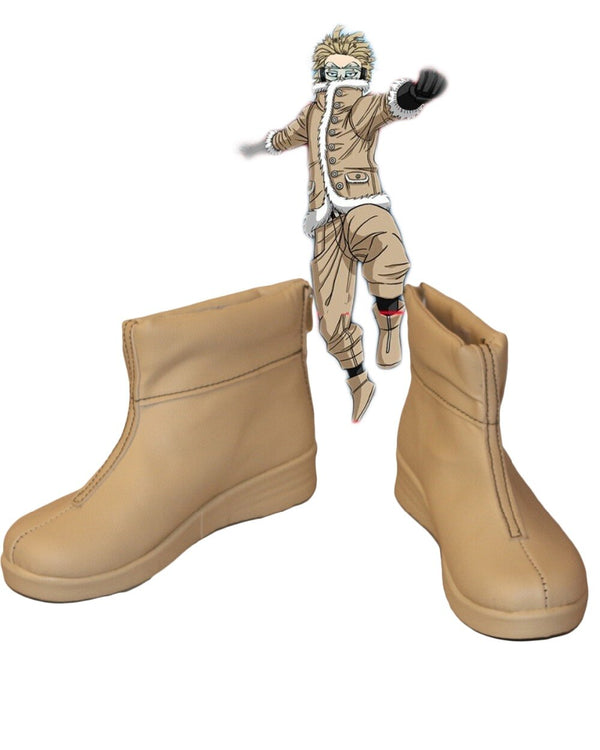 My Hero Wings Hawksks Cosplay Boots Yellow Shoes Bokuku Shoes