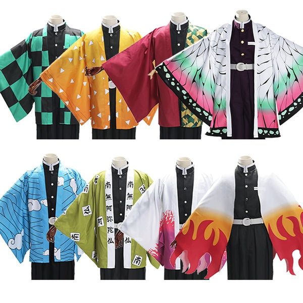 Kochouou Shinobubu Agatsumama Zenitsusu Kamadoes Tanjirouou Tomiokaka Giyuuing Urokodaking Sakonjing Cloak Haoring Cosplay Demons cos Slayers Kimono Yukatata
