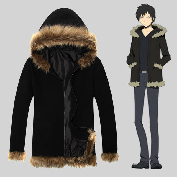 Durararara 3ways standoffs Costume Oriharara Izayaya Cosplay Coat Anime Unisex Men Hoodie Long Sleeve Jacket Tshirt Boy DRRR Winter Warm