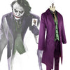 Heath Ledger Cosplay Suit Halloween mens Movie The Dark Knight Joker Costume Purple Jacket Full sets