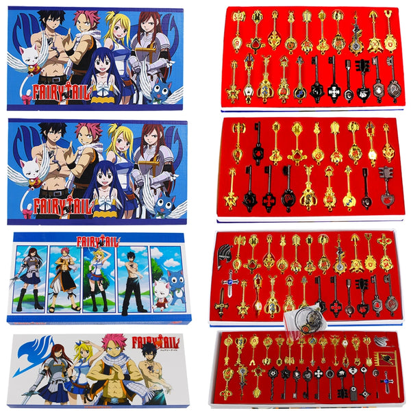 4Styles Fairy Tail Lucy Celestial Zodiac Spirit Gate Keys Halskette Anhänger 4-10cm