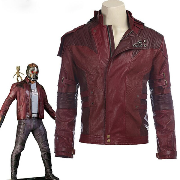 Halloween costume Star Lord Jacket short jacket cosplay Guardians Cosplay Galaxy 2 Star Lord cosplay costume leather jacket