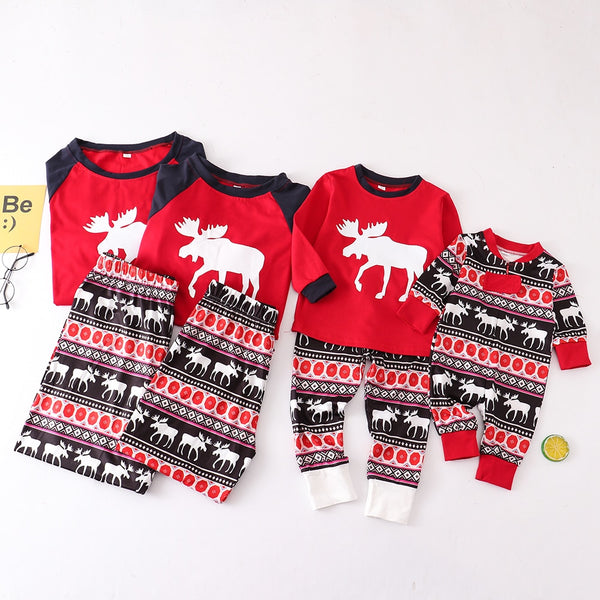 Family Christmas Pajamas Set Dropship Matching Family Outfits Warm Adult Kids Girls Boy Mommy Sleepwear Mother Daughter Clothes