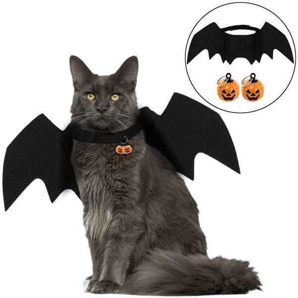 Halloween 1PC Funny Cats Cosplay Costume Pet Bat Wings Cat Bat Costume Fit Party Dogs Cats Playing Pet Accessories