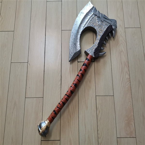 Cosplay 1:1 World Of Warcraft  Battle Axe Hot Game Movie Anime Halloween Cosplay Axe Weapons Role Playing 82CM PU Model Toy Prop