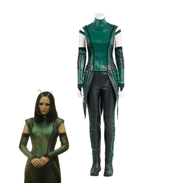 Guardians Cosplay Galaxy 2 Mantis Cosplay Costume Superhero Halloween Green Suit for Adult Women