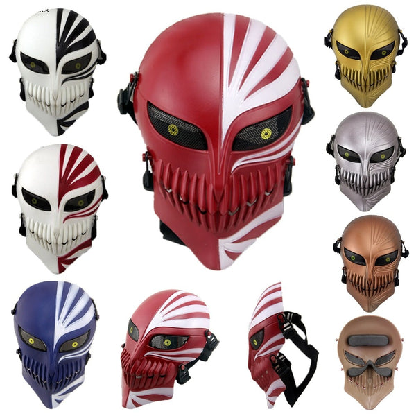 Death Ichigo/Kurosaki Bleaches Mask Props Halloween Masquerade Skull Cosplay Costumes CS War Game Tactical Masks