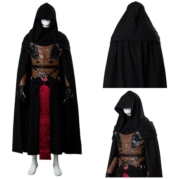 Star Cosplay Wars Darth Revan Black Costume Deluxe Full Set