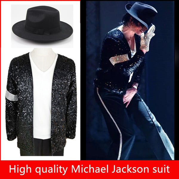 Michaell Jacksons Costume Performance-Kleidung für Kinder Imitationskleidung MJ-Tanzkleidung für Männer und Frauen