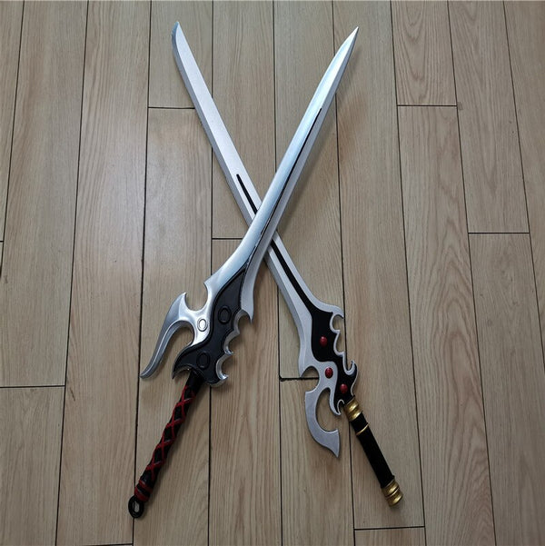 2 Stil Cosplay Li Baiqing Lotus Schwert Fairy King Glory Waffe Requisiten Rollenspiel Anime Film 80CM PU-Schaum Modell Spielzeug Geschenk