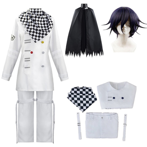 Anime Danganronpapa V3 Kokichihi Omas Uniforms Scarf Cloak Set Cosplay Costume