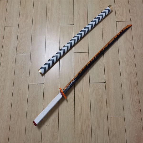 Kimetsu no Yaiba Schwert Ninja Messer Demon Slayer Superb Hagashi Akihito Cosplay Schwert 1:1 Anime PU Waffe Requisite 104cm