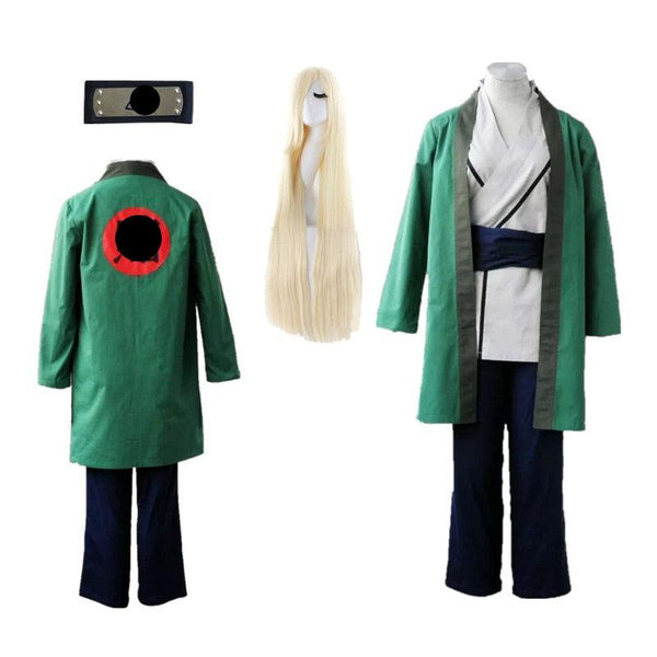 Anime cosplay New Hot Tsunadede Cosplay costume Halloween Green kimono with wigs comic cosplay