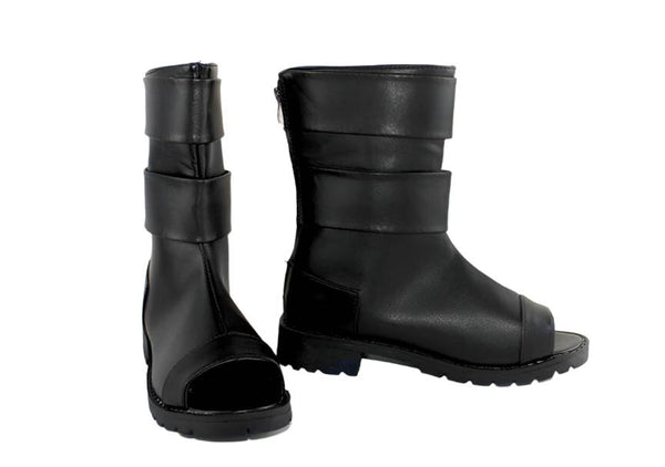 Cosplay Shoes Akatsukiki Nanjas Uzumakiki Sakurara Sasukeke Black PU Soft Sandals Ninjas Boots Kakashihi Shoes for women men