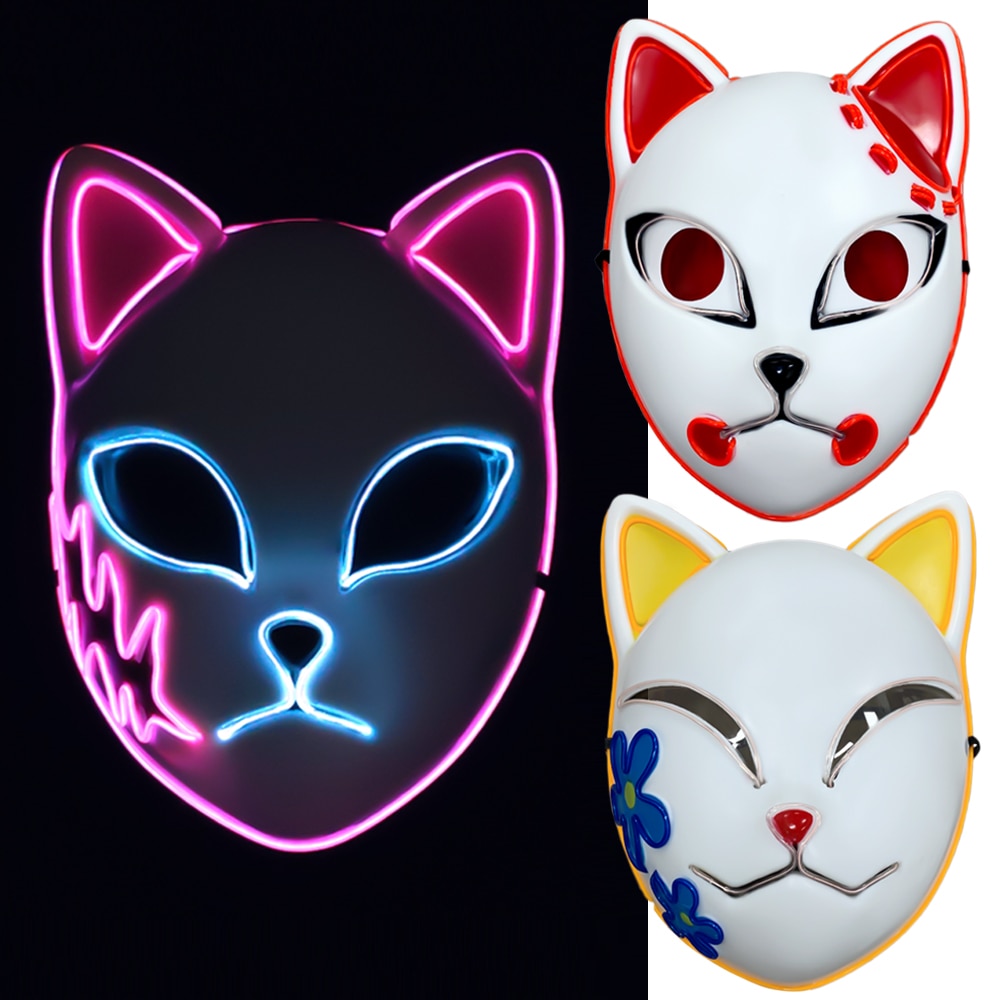 Anime Demons cos Slayerer LED Mask Cosplay Sabitoto Kamadodo Makomomo ...