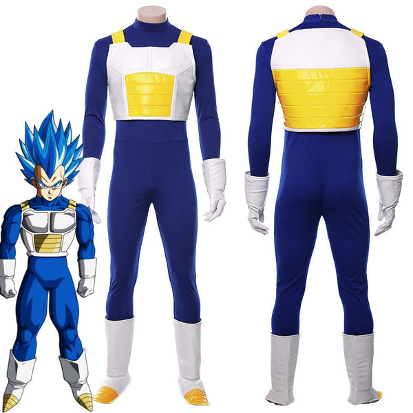 Z Vegeta IV Cosplay Costume Outfit Boy Men Jumpsuit Shoe Covers Gloves Halloween Carnival Costumes