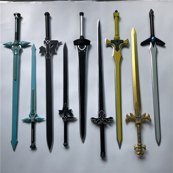 1:1 Sword Art Game Online Elucidator Dark Repulsor Sword Weapon Cosplay SAO kirito Asuna sword Anime Ninja Knife PU Weapon Prop