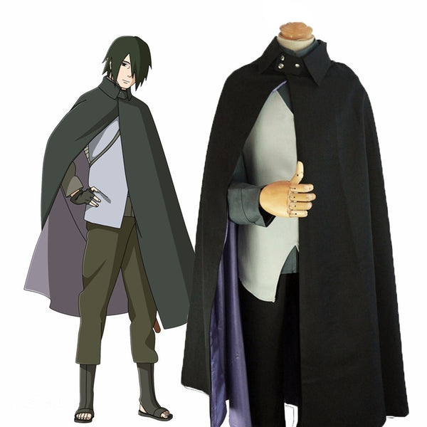 Anime THE MOVIE Uchiha/Cloak Sasuke Suit Cosplay Costume