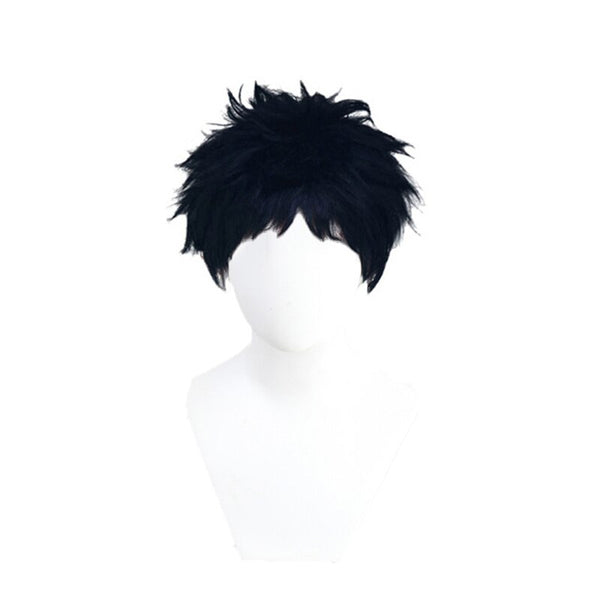Anime Haikyu Fukurodani Akaashi Keiji Wig Cosplay Heat Resistant Synthetic Hair Men Women All-match Black Short Wigs