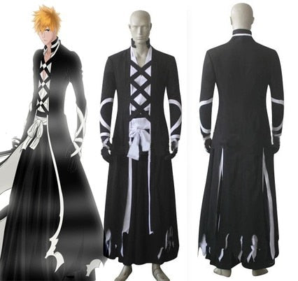 Bleaches Kurosaki/Ichigo Fullbring New Bankai Look Cosplay Costume