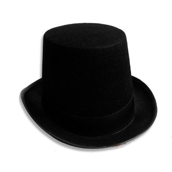 Black Bowlerer Hat Felt a Hat Bucket Hat Chaplin Hat Magic Hat for Jazz Cosplay Prop Halloween Gifts