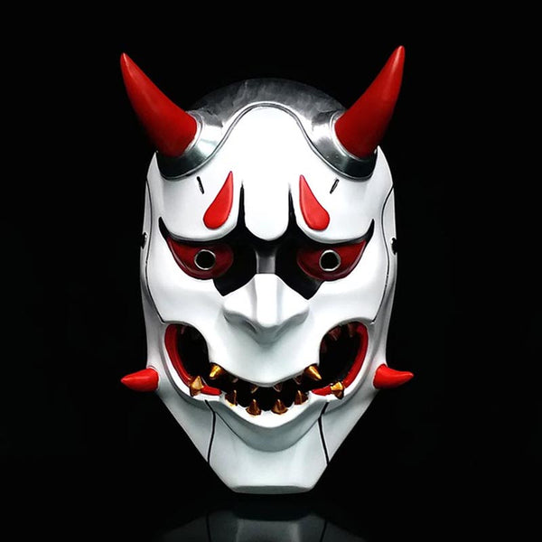 OW Genji Shimada Oni Mask Cosplay Accessory Prop