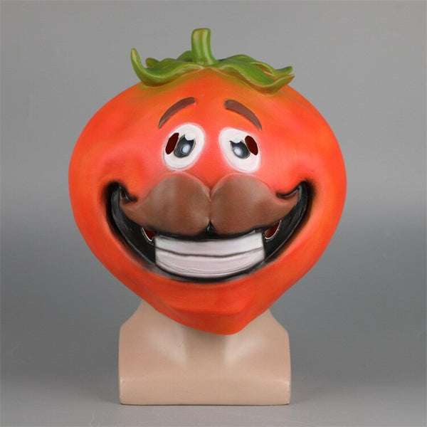 Battles Royalele Tomato a Head Halloween Mask Cosplay Accessory Prop