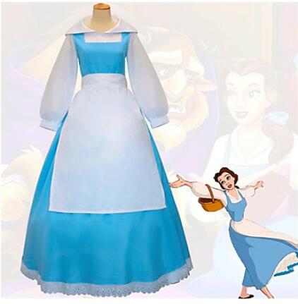 Inspired by Karnevalal Beauty and oh the Beast oh Bell Cranelel Cosplay Costumes Cosplay Tops/Bottoms Solid Long Sleeves Shirt Skirt