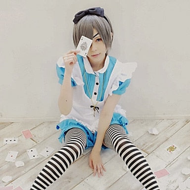 Schwarze Cosplay Butlers Ciels Phantomhive Cosplay Maid Unifrom