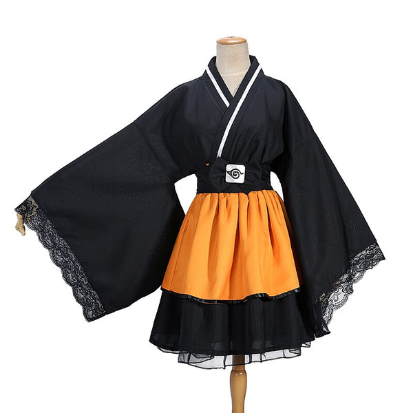 Shippuden Akatsuki Lolita Uzumaki Kimono Cosplay Kleid