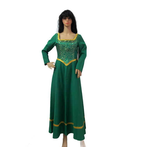 Shrek Princess Fiona Dress Cosplay Costume
