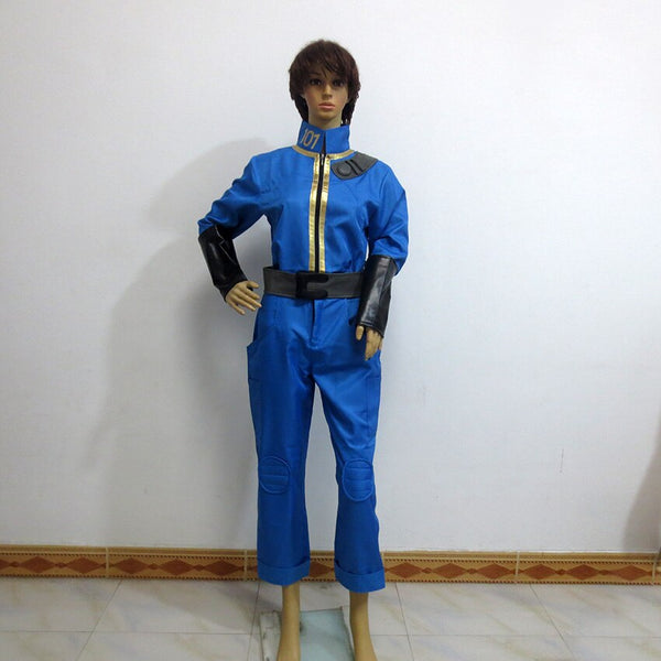 American Game Fallout-3 Vault 101 Uniform Christmas Party Halloween Uniform Outfit Cosplay Costume Customize Any Size