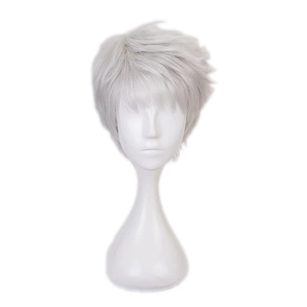 Twisteded Wonderland Cosplay Kalimim Al-asimim Wig Men Short Silverheat Resistant Synthetic Hair Anime Role Play Wigs
