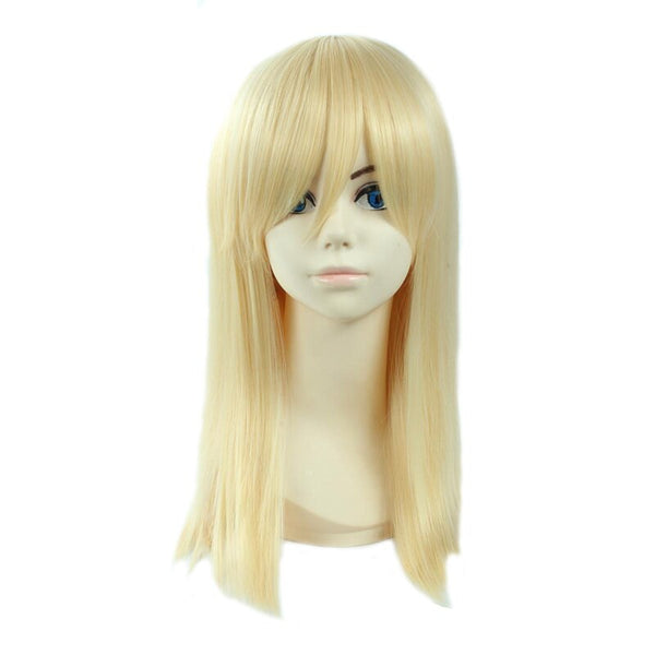 Attack On Titanan Kristata Lenznz Christata Short Blonde Kyojing Renznz Heat Resistant Synthetic Hair Cosplay Wig