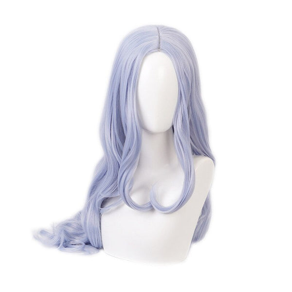 My Hero Academiaia Eri Anime Wigs 90cm Long Blue Grey Mixed Heat Resistant Synthetic Hair Halloween Cosplay Wig + Wig Cap