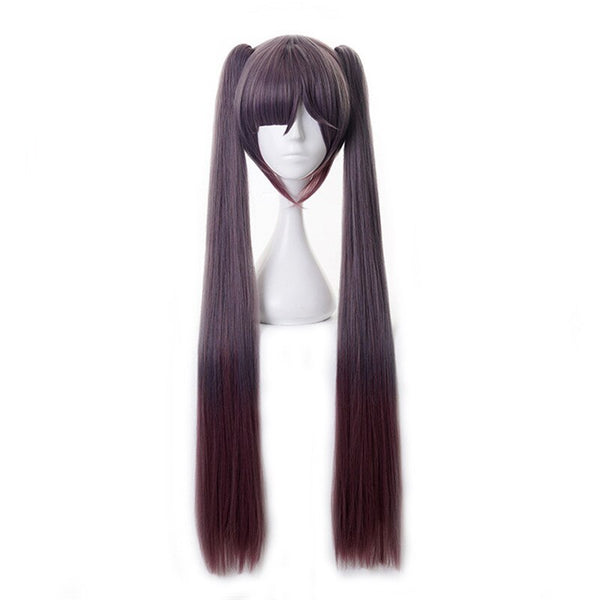 Monana Cosplay Wig Genshing and Impacts Cosplay Purple Heat Resistant Synthetic Hair Mona Halloween Cosplay