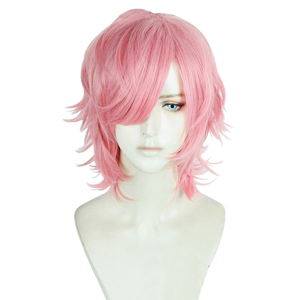 Anime Ayatoto Yuriri Pink Short Wig Cosplay Yariching Bitches Bu a Club Heat Resistant Synthetic Hair Halloween Party Wigs