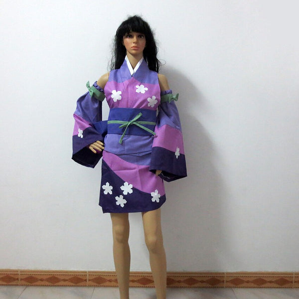 Fairy Tail Erza Scarlet Purple Kimono Erza Weihnachtsfeier Halloween Uniform Outfit Cosplay Kostüm Anpassen jeder Größe